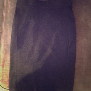 Gray high rise or low rise Fitted Pencil Skirt